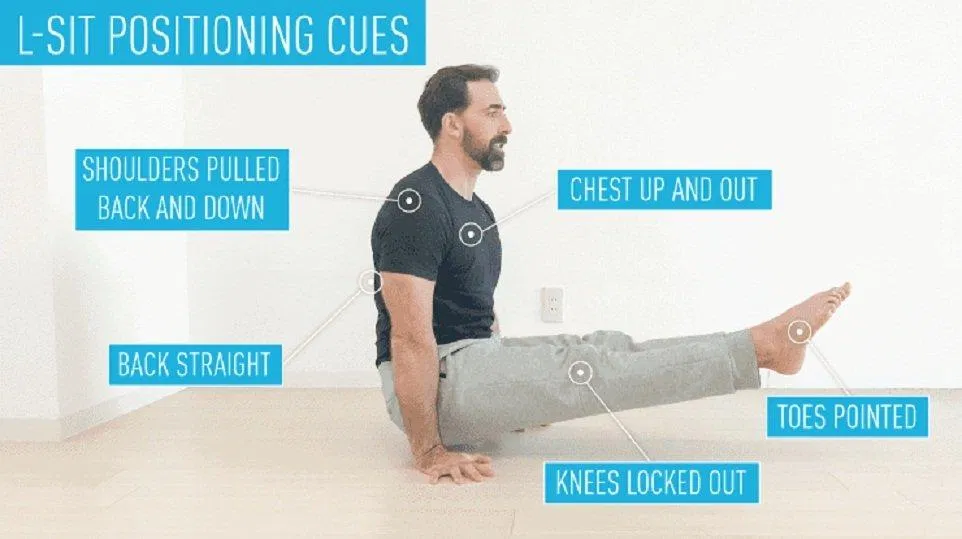 Vài lưu ý về kỹ thuật thực hiện "ngồi chữ L" (Ảnh: Internet). Vài lưu ý về kỹ thuật thực hiện "ngồi chữ L" (Ảnh: Internet).