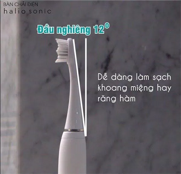 Đầu bàn chải Dupont sở hữu góc nghiêng 12 độ giúp làm sạch hiệu quả. (Ảnh: Internet)