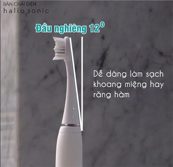 Đầu bàn chải Dupont sở hữu góc nghiêng 12 độ giúp làm sạch hiệu quả. (Ảnh: Internet)