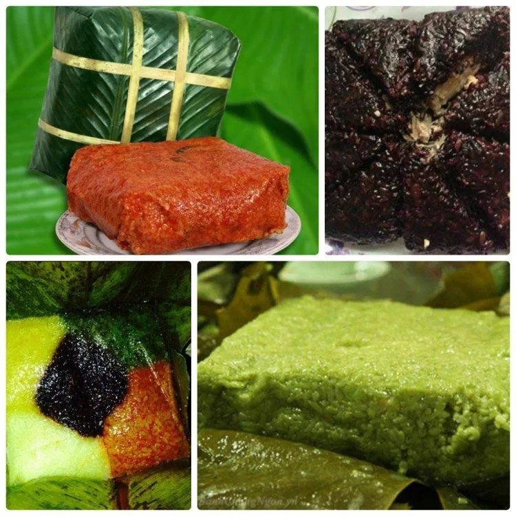 Bánh chưng ngũ sắc. (ảnh: internet)