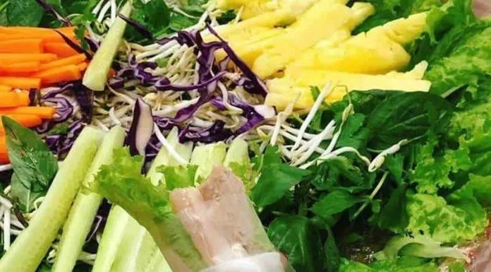 Bánh tráng cuốn thịt heo là một trong những đặc sản nổi tiếng của Đà Nẵng (Nguồn: Internet).