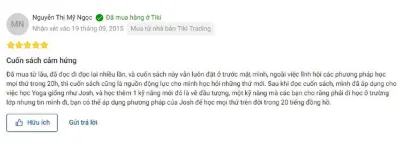 Bình luận của bạn Mỹ Duyên về cuốn sách