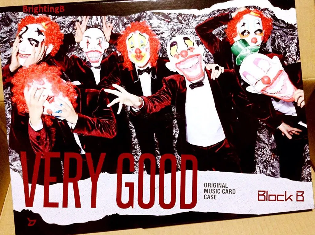 BLOCK B trong hình ảnh những kẻ trộm mang mặt nạ chú hề (Ảnh: Internet)