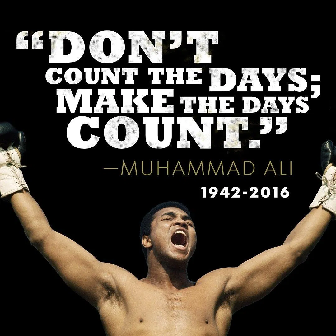 Đừng đếm từng ngày, mà hãy làm sao cho từng ngày đều đáng giá. Đừng đếm từng ngày, mà hãy làm sao cho từng ngày đều đáng giá. (Ảnh: Internet)