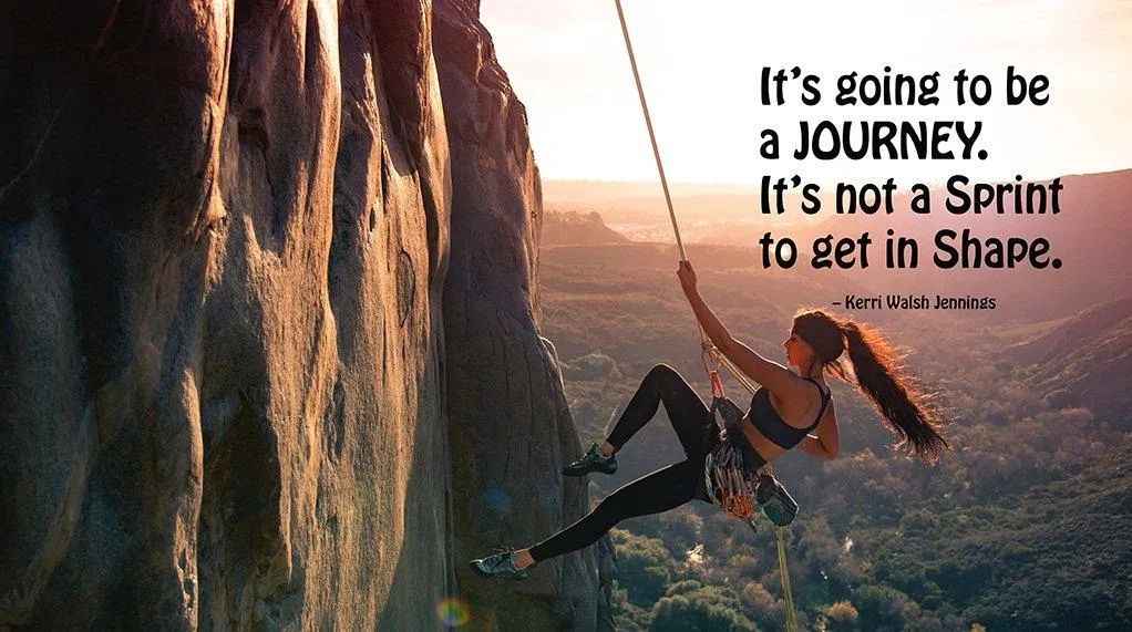 Đó là cả một hành trình, không phải cuộc chạy nước rút, để có được vóc dáng đẹp. Đó là cả một hành trình, không phải cuộc chạy nước rút, để có được vóc dáng đẹp. (Ảnh: Internet)