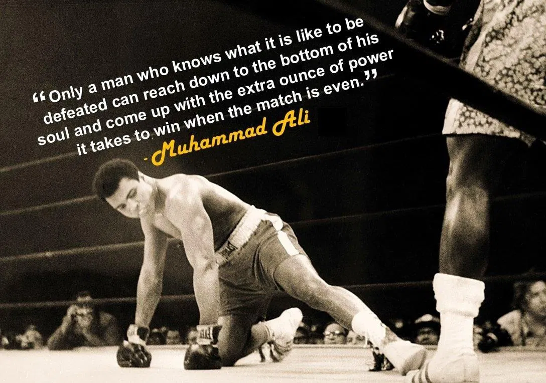 Chỉ những người biết cảm giác bị đánh bại như thế nào mới có thể chạm tới tận đáy lòng mình và trở lại với sức mạnh nhỉnh hơn cần có để chiến thắng. (Ảnh: Internet) Chỉ những người biết cảm giác bị đánh bại như thế nào mới có thể chạm tới tận đáy lòng mình và trở lại với sức mạnh nhỉnh hơn cần có để chiến thắng. (Ảnh: Internet)