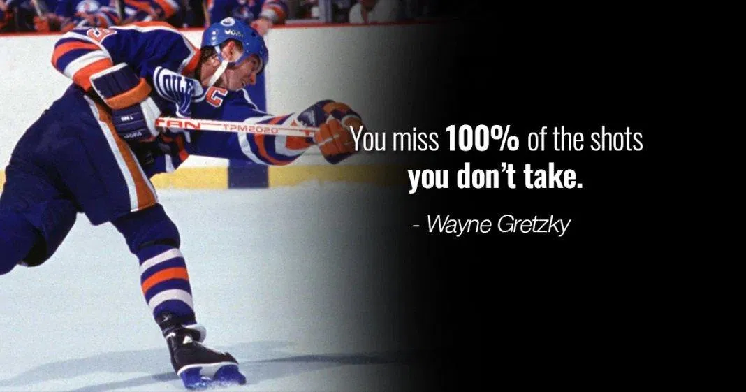 Bạn sẽ trượt 100% những cú mà bạn không đánh. Bạn sẽ trượt 100% những cú mà bạn không đánh. (Ảnh: Internet)