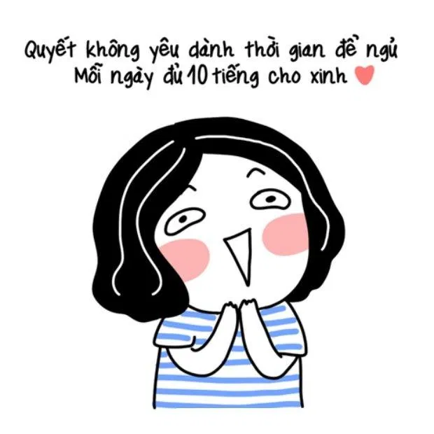 Thời gian ngủ còn chẳng đủ, yêu đương gì tầm này. (Ảnh: Internet)