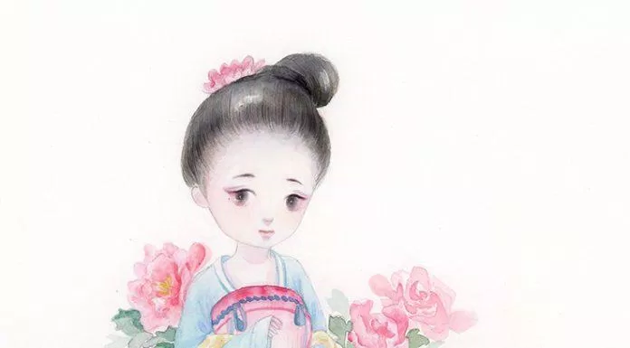 Chibi cổ trang buồn (Ảnh: @VC琼琼)