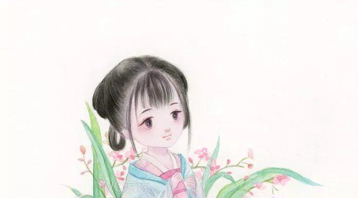 Chibi cổ trang buồn (Ảnh: @VC琼琼)