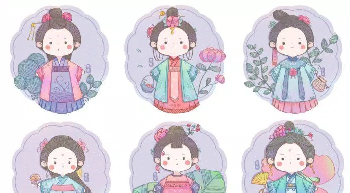 Ảnh ghép chibi cổ trang (Ảnh: @苓爽)