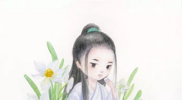Chibi cổ trang buồn (Ảnh: @VC琼琼)