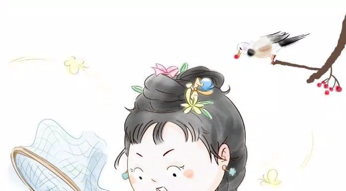 Chibi cổ trang tinh nghịch (Ảnh: @扑哧一朵花)