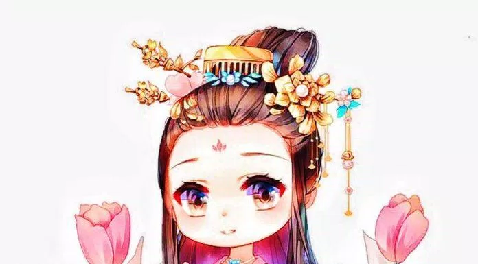 Chibi cổ trang lộng lẫy (Ảnh: @草莓姐书画坊)