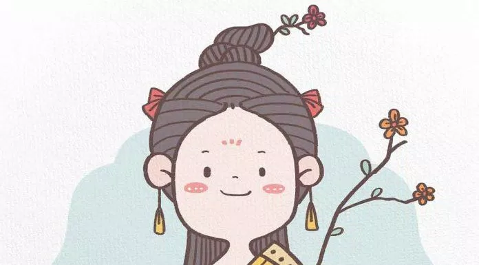 Chibi cổ trang chắp tay (Ảnh: @苓爽)