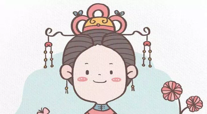 Chibi cổ trang chắp tay (Ảnh: @苓爽)