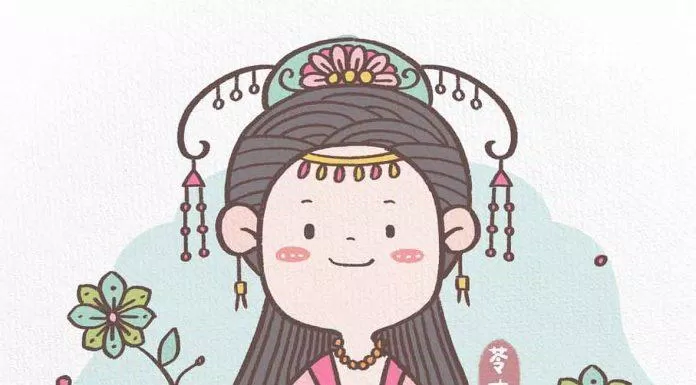 Chibi cổ trang chắp tay (Ảnh: @苓爽)