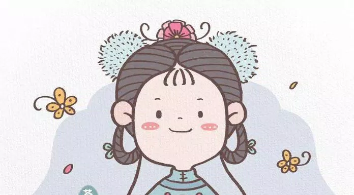 Chibi cổ trang chắp tay (Ảnh: @苓爽)
