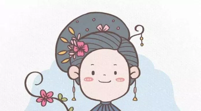Chibi cổ trang chắp tay (Ảnh: @苓爽)