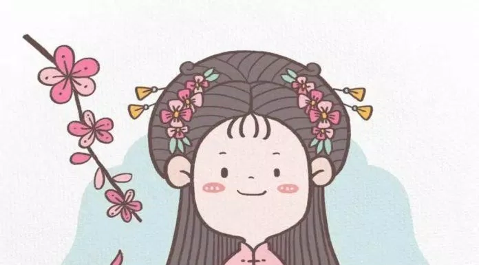 Chibi cổ trang chắp tay (Ảnh: @苓爽)