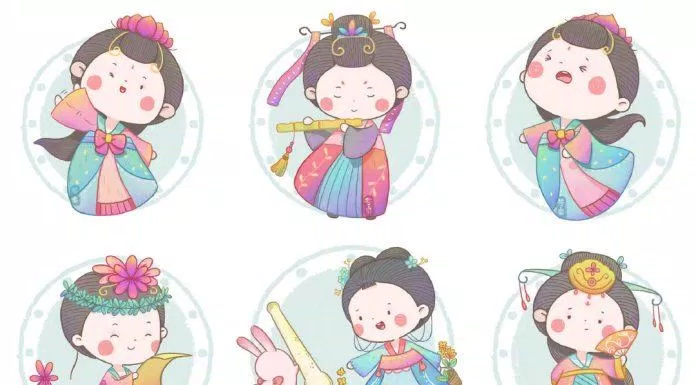 Ảnh ghép chibi cổ trang (Ảnh: @苓爽)