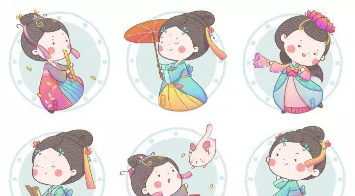 Ảnh ghép chibi cổ trang (Ảnh: @苓爽)
