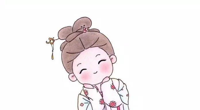 Chibi cổ trang nền trắng (Ảnh: @爱画画的橙子)