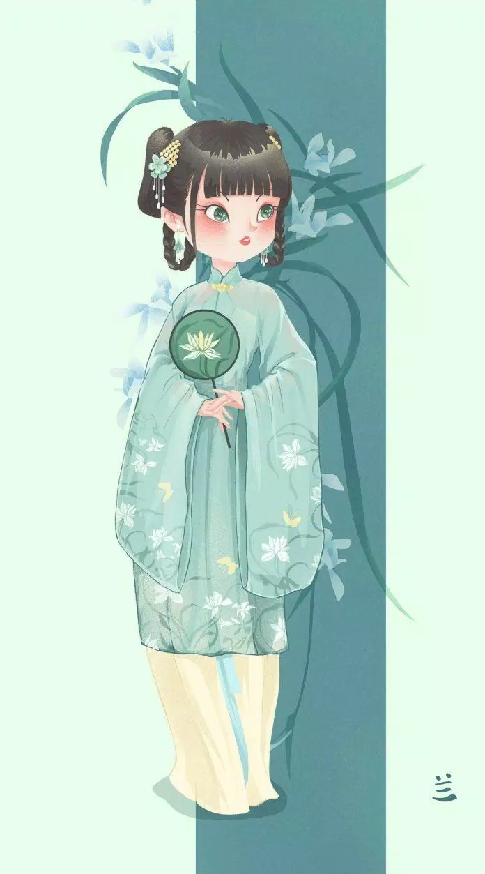 Chibi cổ trang tinh nghịch (Ảnh: @扑哧一朵花)