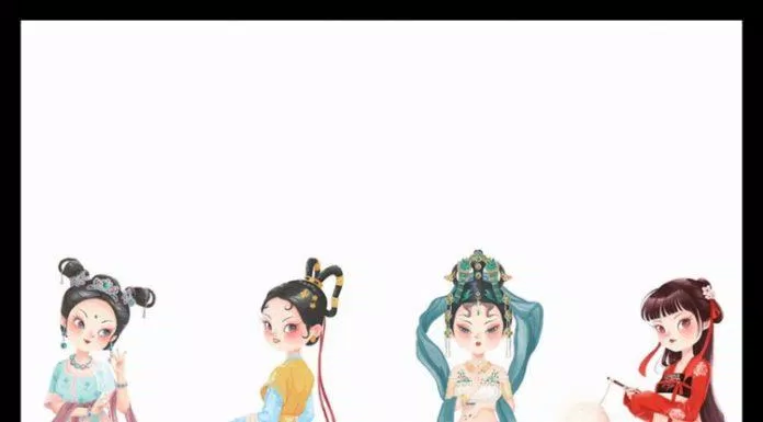 Ảnh tổng hợp chibi cổ trang dọc (Ảnh: @小草棚)