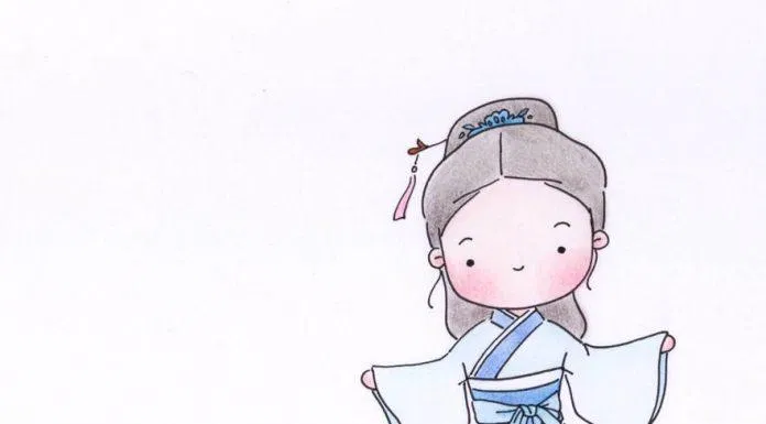 Chibi cổ trang và phụ kiện (Ảnh: @爱画画的橙子)