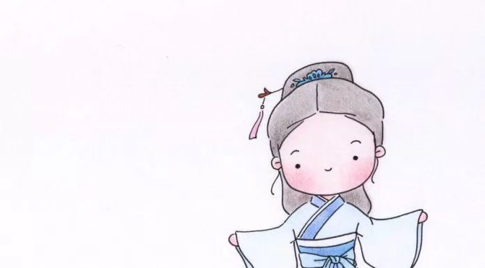 Chibi cổ trang và phụ kiện (Ảnh: @爱画画的橙子)