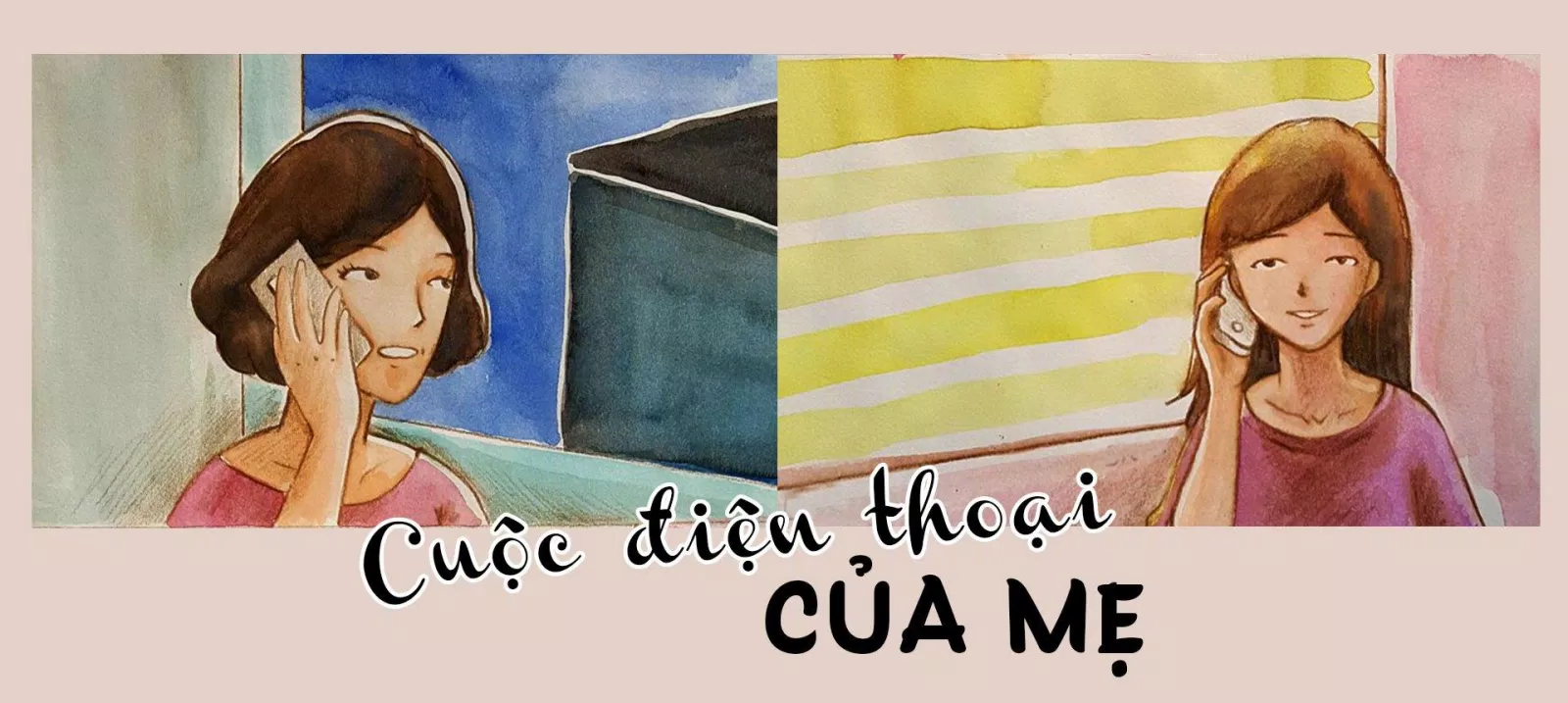 Gọi điện hỏi thăm người thân (Ảnh: Internet)