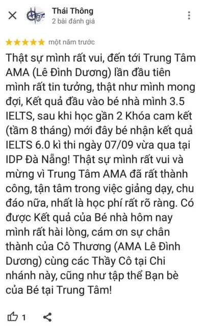 Đánh giá của học viên về trung tâm (ảnh: BlogAnChoi)