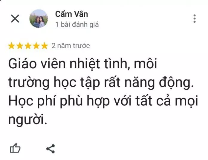 Đánh giá của học viên về trung tâm tiếng Anh ISEC (ảnh: BlogAnChoi)