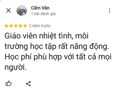 Đánh giá của học viên về trung tâm tiếng Anh ISEC (ảnh: BlogAnChoi)