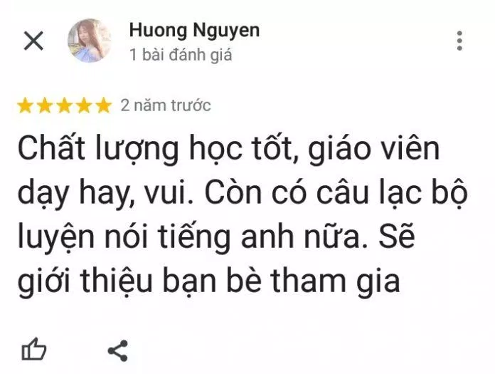 Đánh giá của học viên về trung tâm tiếng Anh ISEC (ảnh: BlogAnChoi)