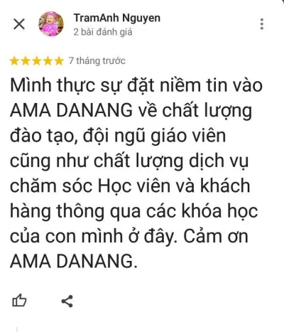Học viên đánh giá cao về chất lượng dạy học của trung tâm (ảnh: BlogAnChoi)