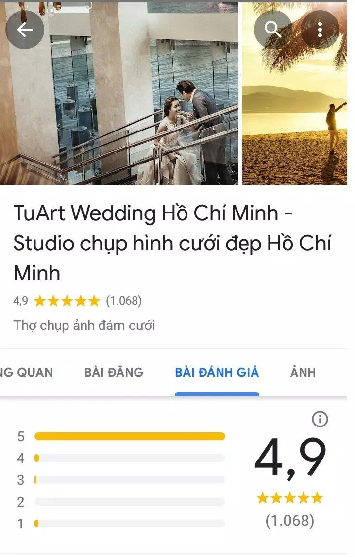 Đánh giá trên Google (ảnh: BlogAnChoi)