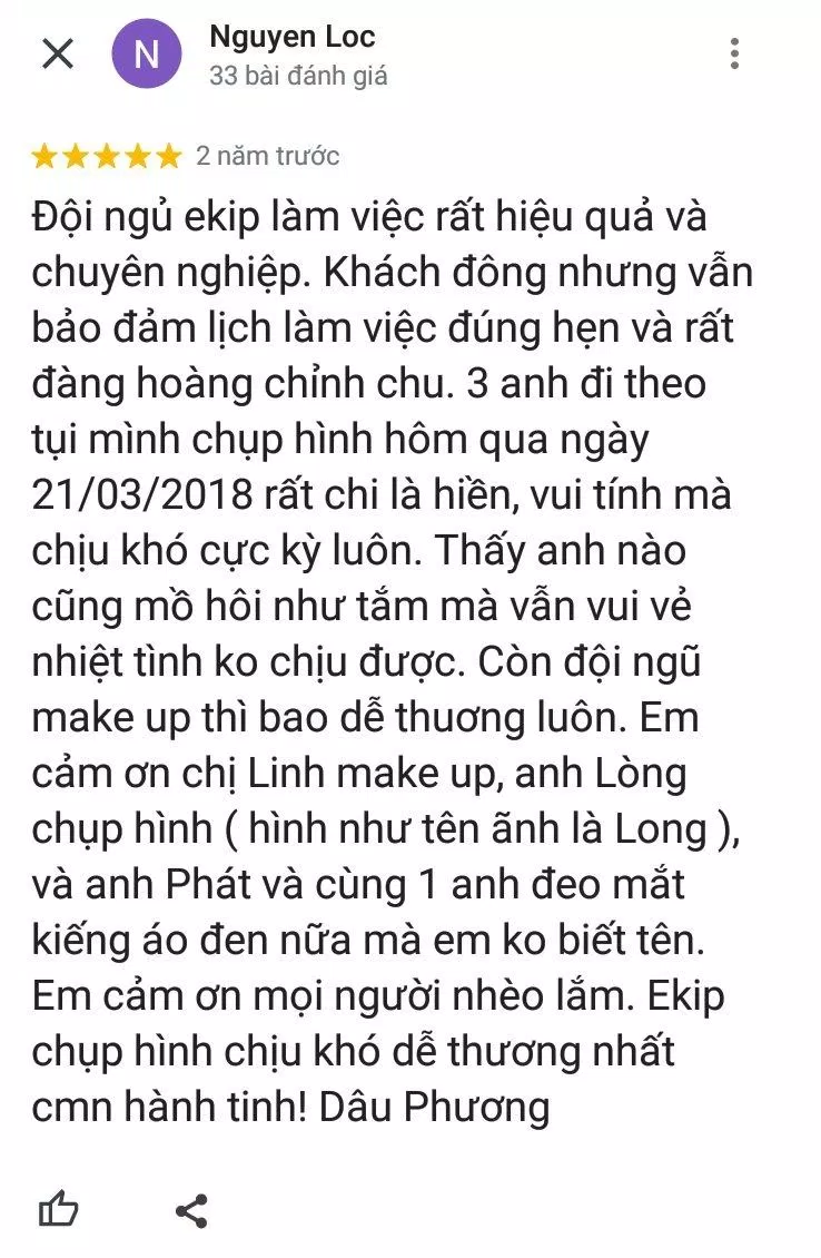 Đánh giá của khách hàng về Ảnh viện áo cưới Mailisa (ảnh: BlogAnChoi)