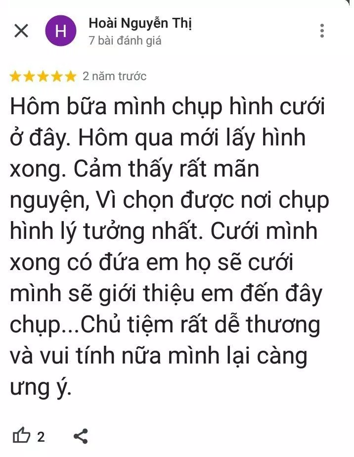 Đánh giá của khách hàng về Donald Sudio (ảnh: BlogAnChoi)