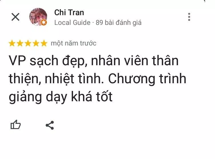 Đánh giá của học viên về trung tâm Anh ngữ Wall Street English (ảnh: BlogAnChoi) Đánh giá của học viên về trung tâm Anh ngữ Wall Street English (ảnh: BlogAnChoi)
