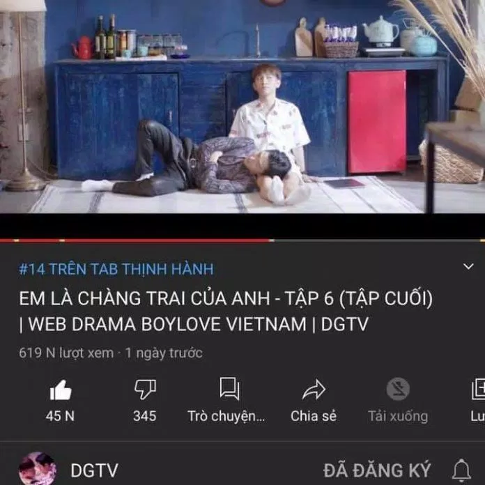 Thành tích cao nhất của phim là top 14 trending chỉ sau 1 ngày lên sóng tập cuối. (Ảnh: internet)