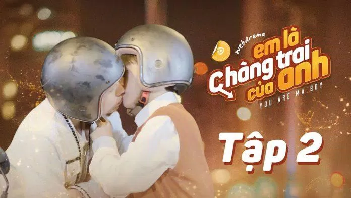Màn chạm môi cuối tập 2 hóa ra chỉ là cú lừa. (Ảnh: Internet)