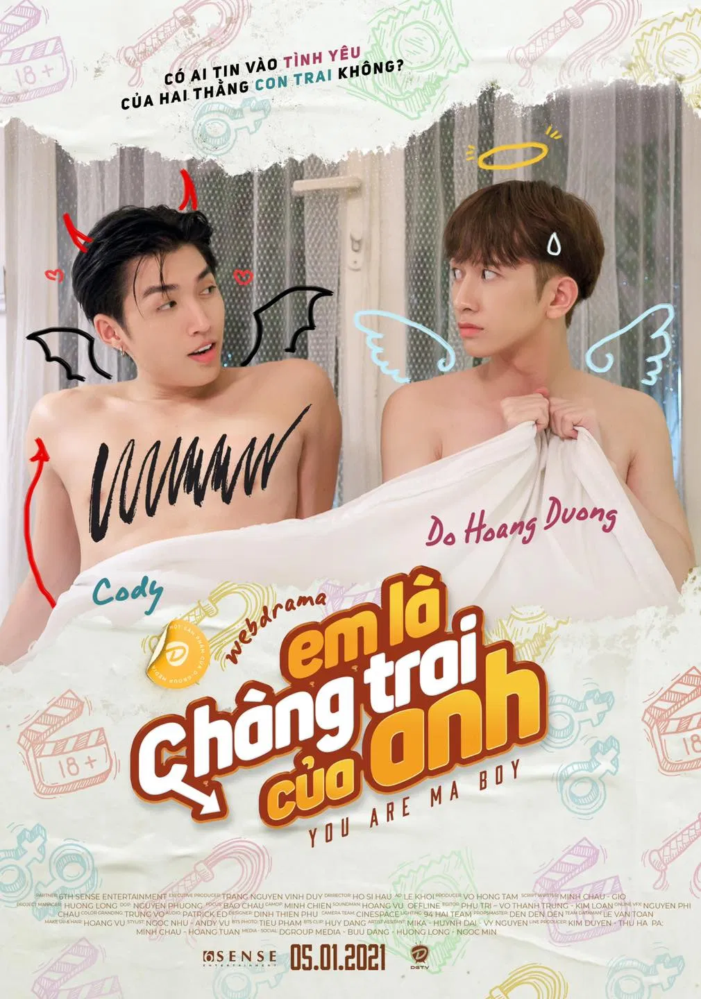 Poster phim Em là chàng trai của anh. (Nguồn ảnh: Internet)