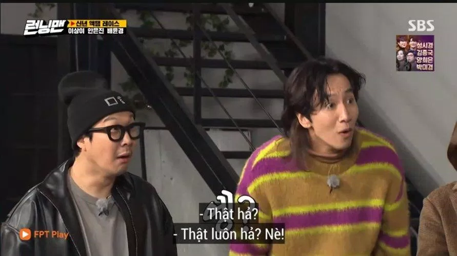 Biểu cảm bất ngờ của Haha và Lee Kwang Soovề vai trò của Song Ji Hyo. (Ảnh : Internet). Biểu cảm bất ngờ của Haha và Lee Kwang Soovề vai trò của Song Ji Hyo. (Ảnh : Internet).