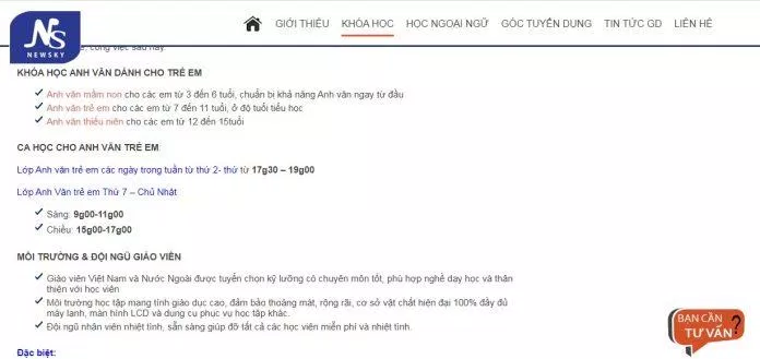 Khóa học tiếng Anh dành cho trẻ em của trung tâm Anh ngữ NewSky (ảnh: BlogAnChoi) Khóa học tiếng Anh dành cho trẻ em của trung tâm Anh ngữ NewSky (ảnh: BlogAnChoi)