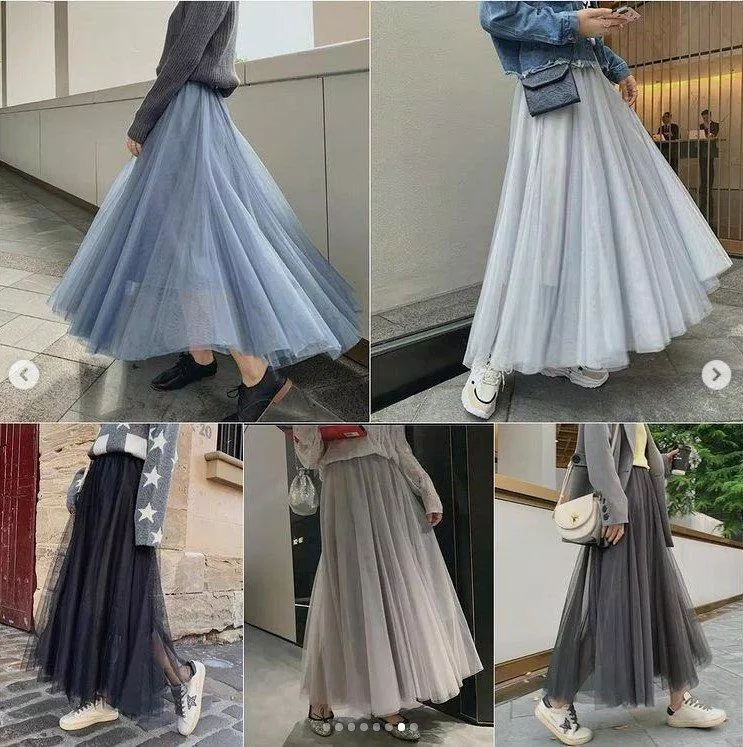 Từ sneaker đến oxford đều có thể đi với chân váy tulle Từ sneaker đến oxford đều có thể đi với chân váy tulle