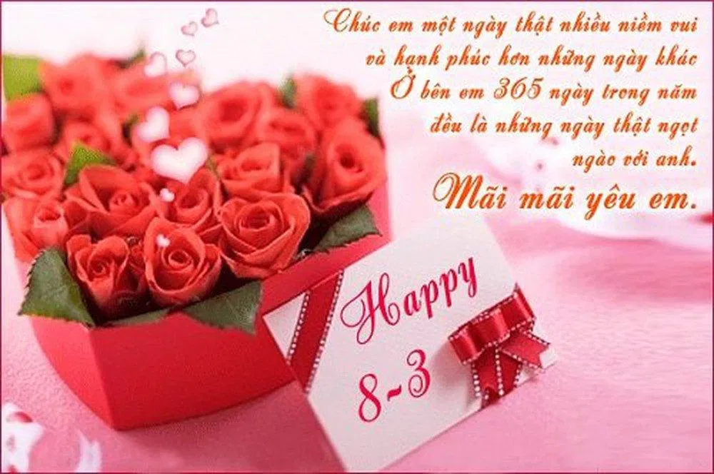 Lời chúc dành cho vợ yêu (Nguồn: Internet)