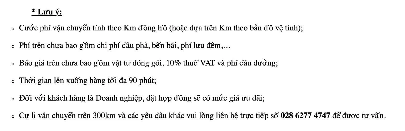 Những lưu ý khi sử dụng dịch vụ của Công Ty Vận Tải Dịch Vụ Chuyển Nhà Hoàng Dương (Ảnh BlogAnChoi)