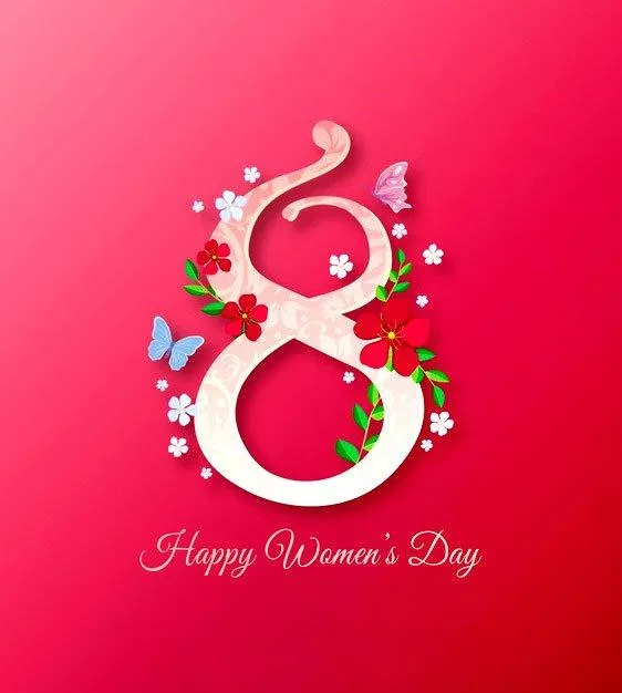 Mẫu thiệp chúc mừng ngày Quốc tế Phụ nữ 8/3 đẹp, mới nhất 2022. (Ảnh: Internet)